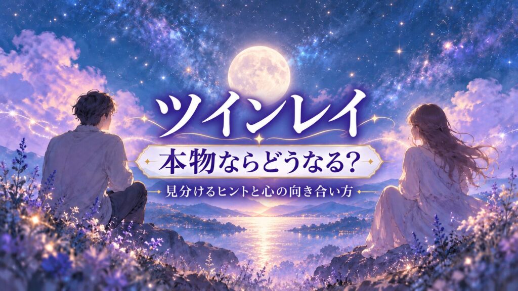 ツインレイが本物ならどうなる？見分けるヒントと、苦しい恋を見つめ直す方法